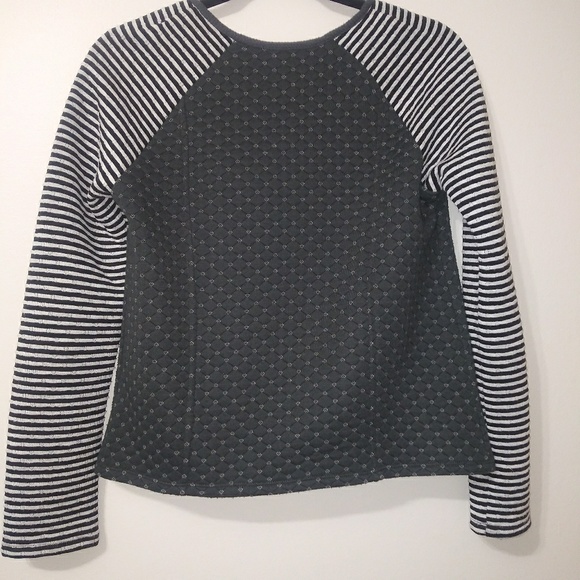 🍒 Mystree heart & stripe sweatshirt/moto jacket - Picture 5 of 8